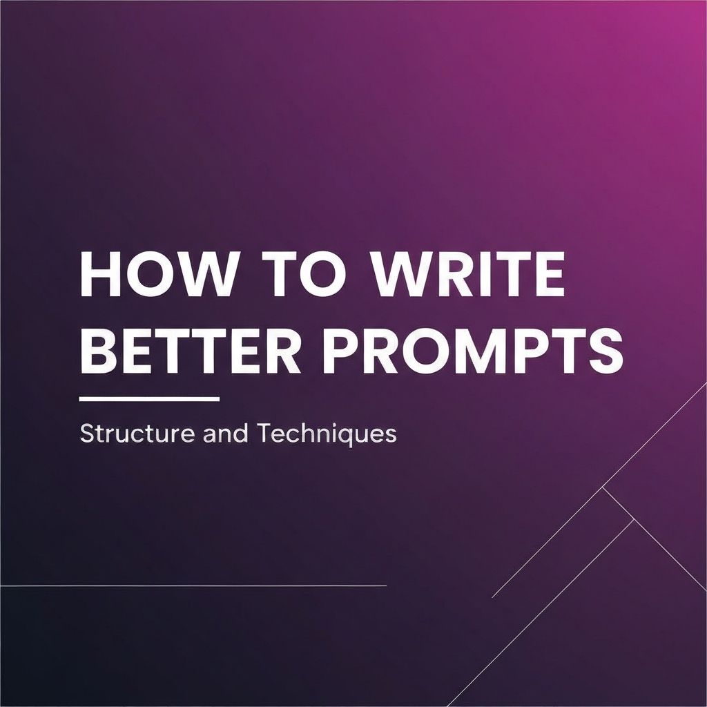How to Write Better Prompts: Structure and Techniques - slide 1