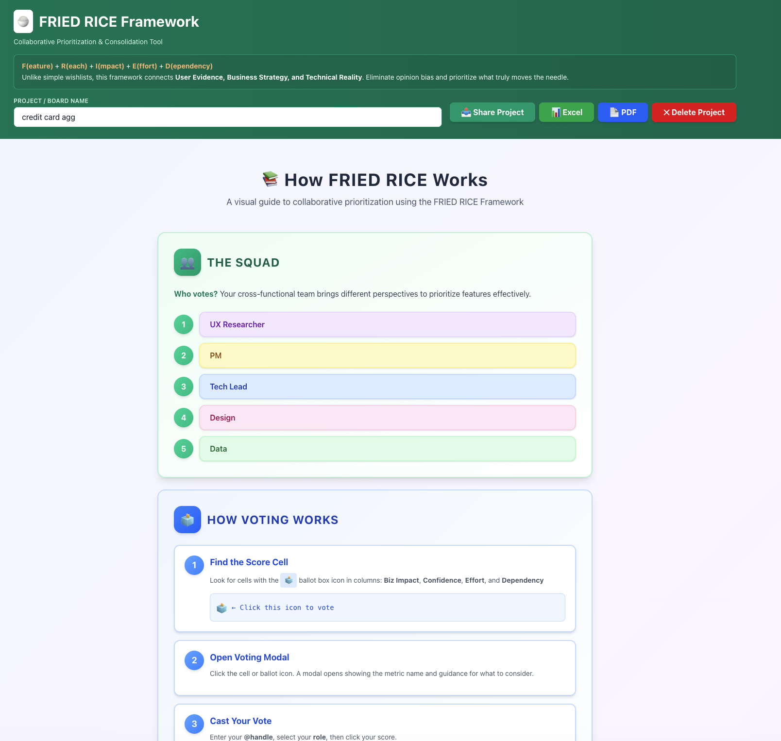 FRIED RICE Framework